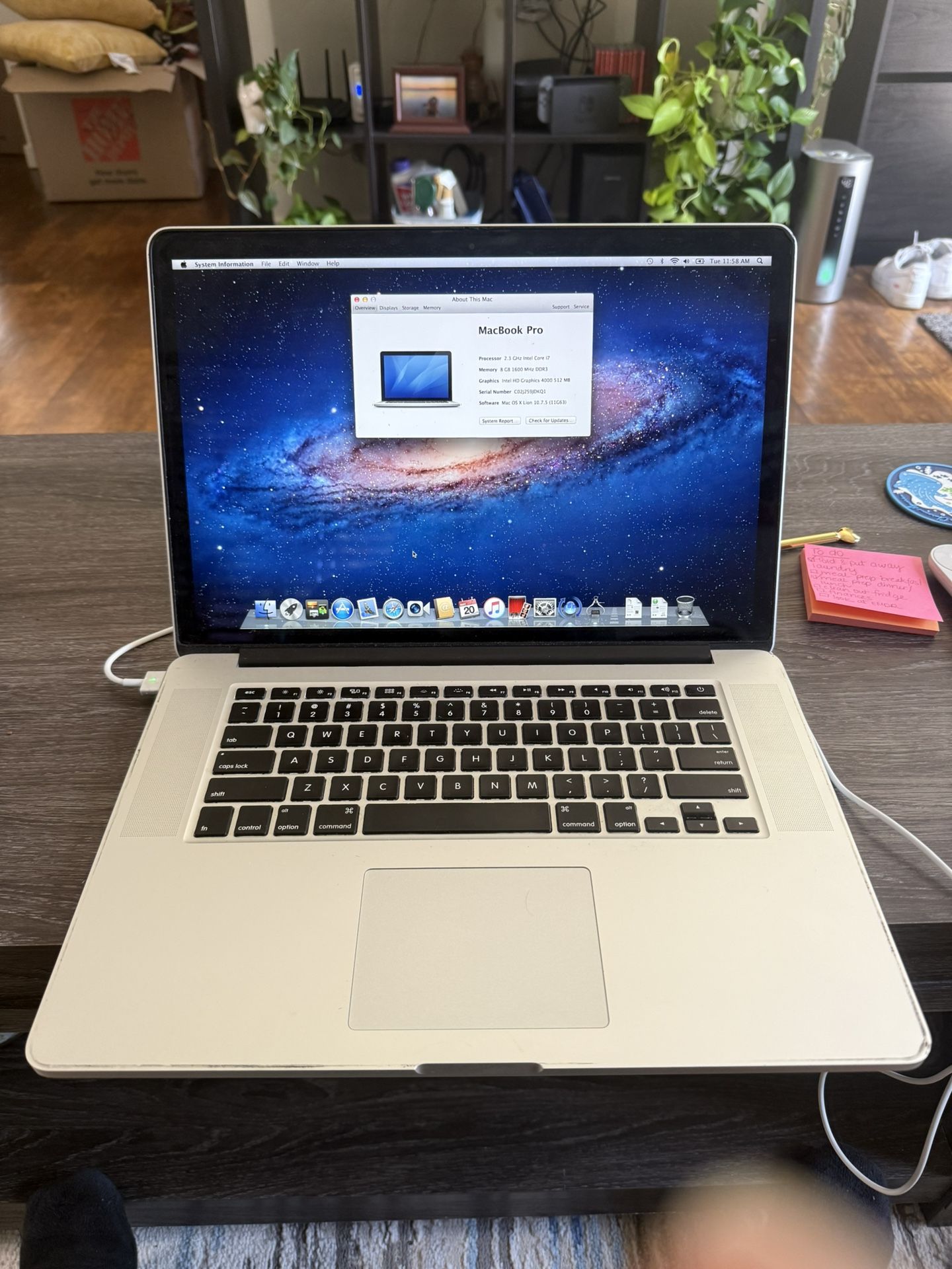 MacBook Pro Retina Display Mid 2015 15” Display