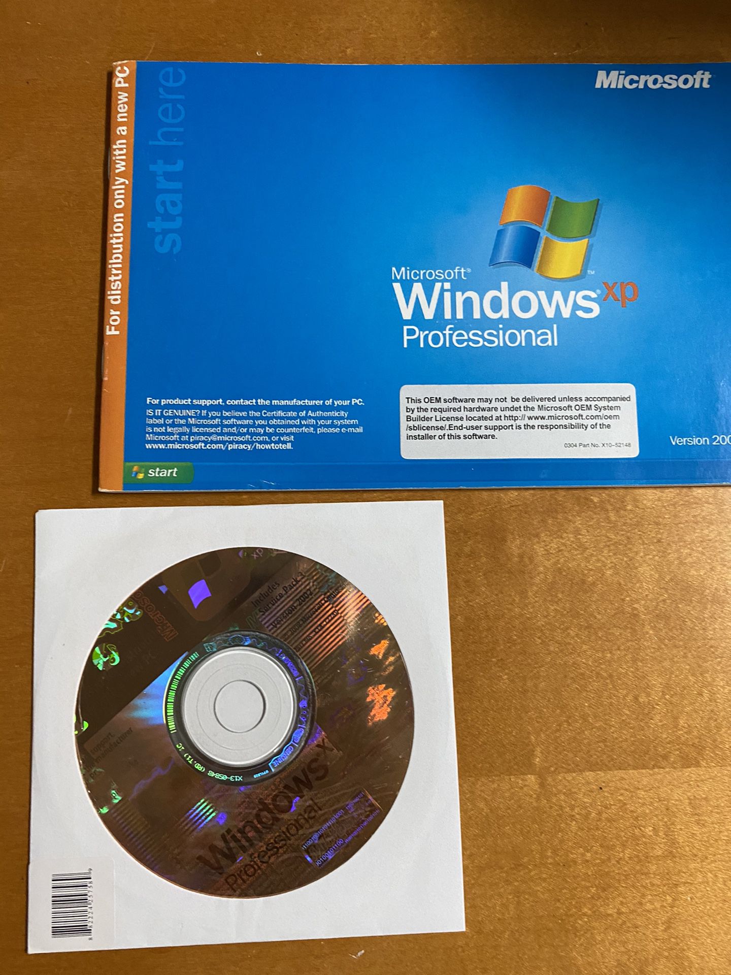 Microsoft Windows XP Professional with COA