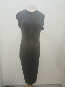 Vibe Gray Midi Dress