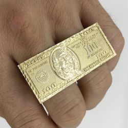 14k gold 2 finger ring