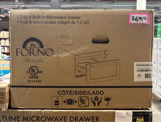 Forno Alta Qualita 1.2 Cu. Ft. Built-In Microwave Drawer FMWDR3000-24