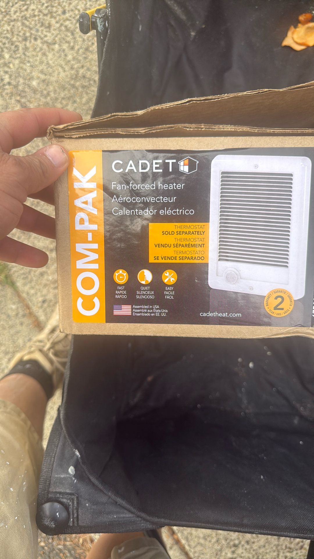 New Cadet Fan Heater