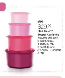 Tupperware stacking bowls