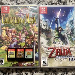 Nintendo Switch Zelda Super Mario Bros Deluxe Animal Crossing Collection Of Mana