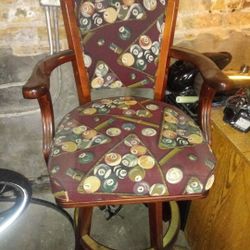 Pool table chair vintage
