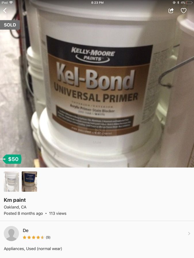 Kelly Moore paint universal primer 295-100