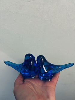 Hand Blown Glass Birds 