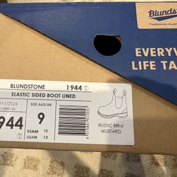 BLUNDSTONE CHELSEA BOOTS - RUSTIC BROWN / MUSTARD-BLACK