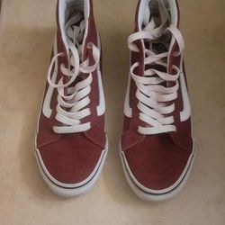 Burgundy Vans Sneakers 
