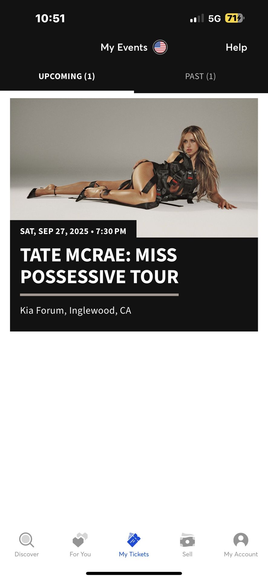 TATE MCRAE MISS POSSESSIVE TOUR 2025