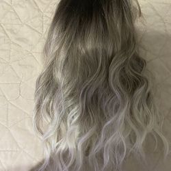 Ombre Ash Blonde Wig 