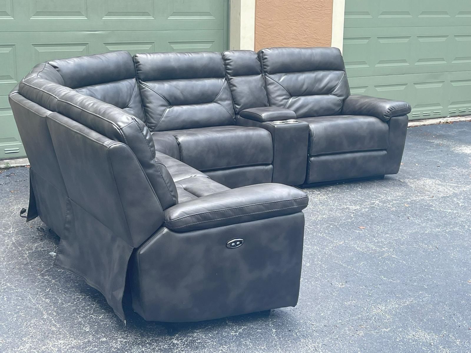🛋️ Sofa/Couch Sectional - Recliners - Gray - Microfiber - Delivery Available 🚛