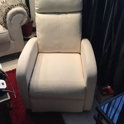 New Cream Cloth Small Recliner !