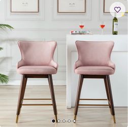 Pink bar Stools