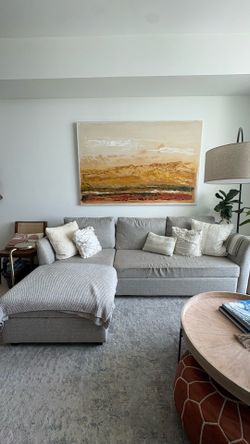 Pottery Barn Sectional sleeper sofa with storage