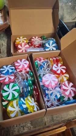 Candy cane battery powered lights bundle