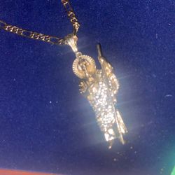 San Judas Pendant And Necklace 