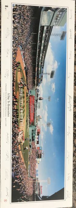 Panoramic Red Sox poster