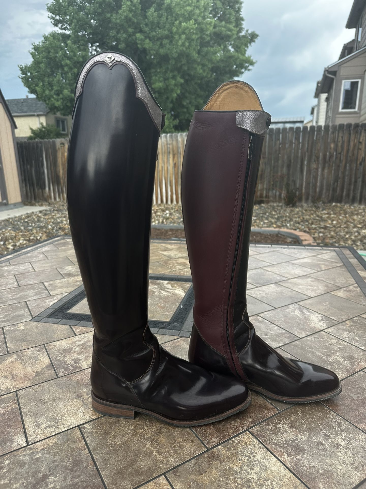 Deniro Tiziano 39/MA/M Burgundy & Pink STUNNING