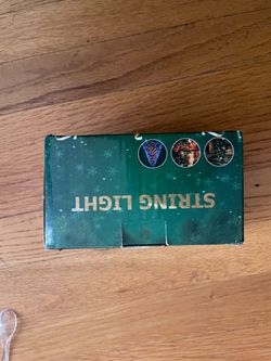 Brand new, unopened Hopolon red and white LED Christmas decorative light string Brand new (boxed, opened only for photo), with ETL safety certificat