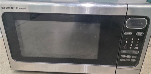 Sharp Carousel Stainless Steel Microwave