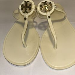 Tory Burch, White Sandal Size 8