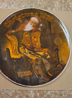 Vintage 1978 Norman Rockwell Christmas Dream Collector Plate Knowles