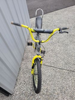 Yellow Kids BMX Bike