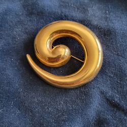Monet Spiral Brooch