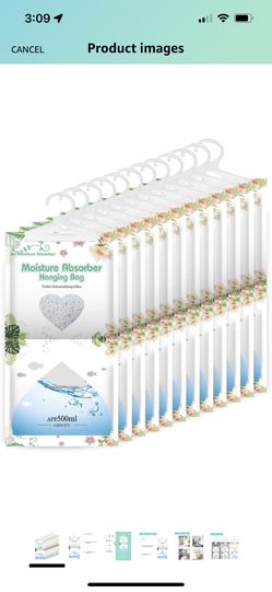 Moisture Absorbing Dehumidifying Bags - 12 Pack