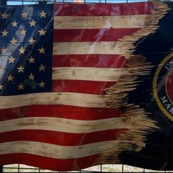 Wavy Marine Corps Flag