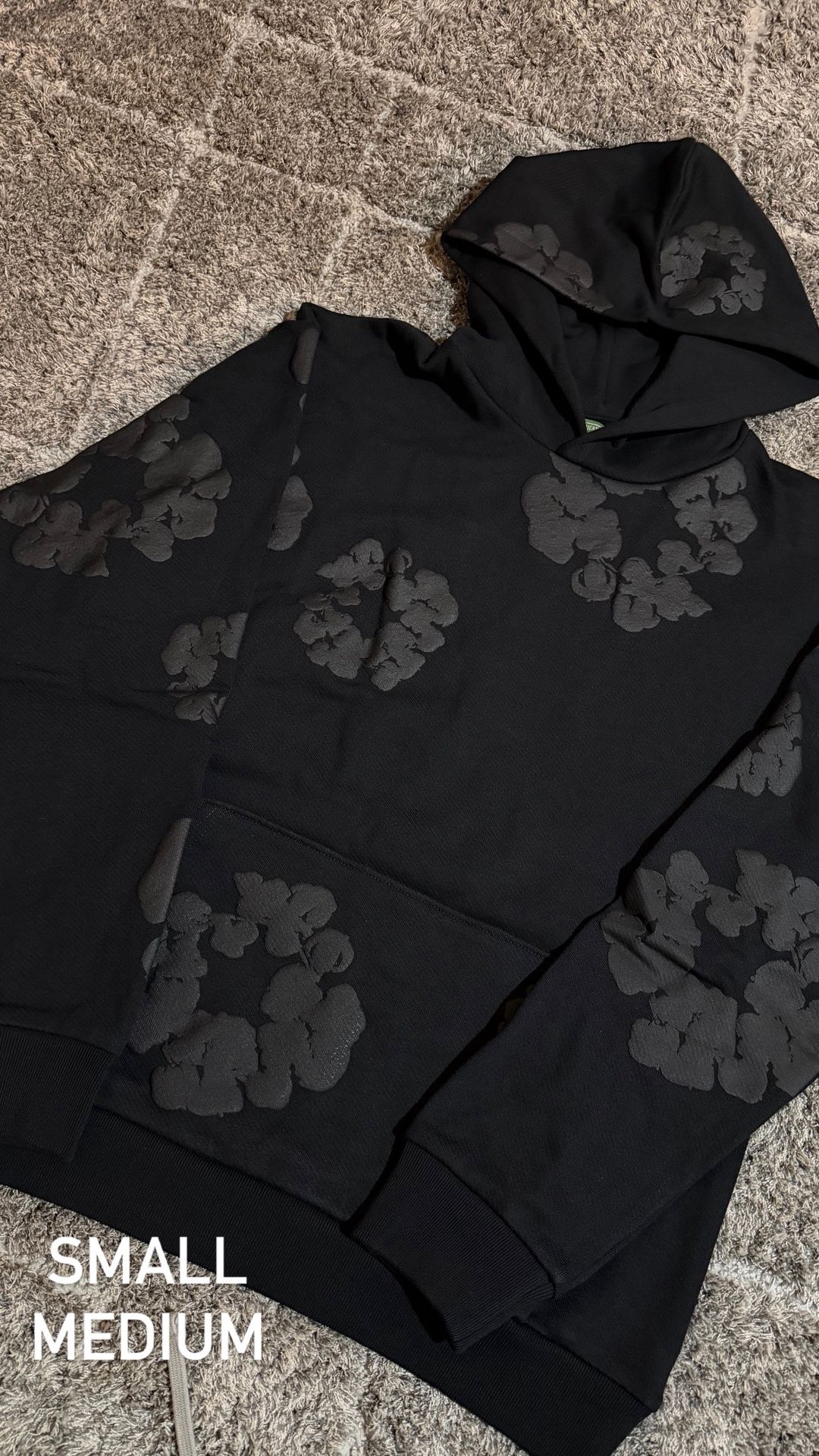 Small Medium Denim Tear Hoodie