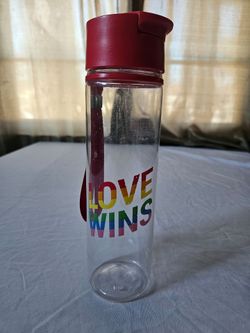 Love Wins Rainbow Pride Water Bottle