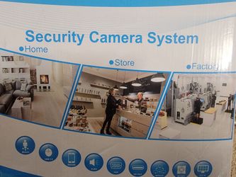 Security Camera System with 4 Cameras and DVR