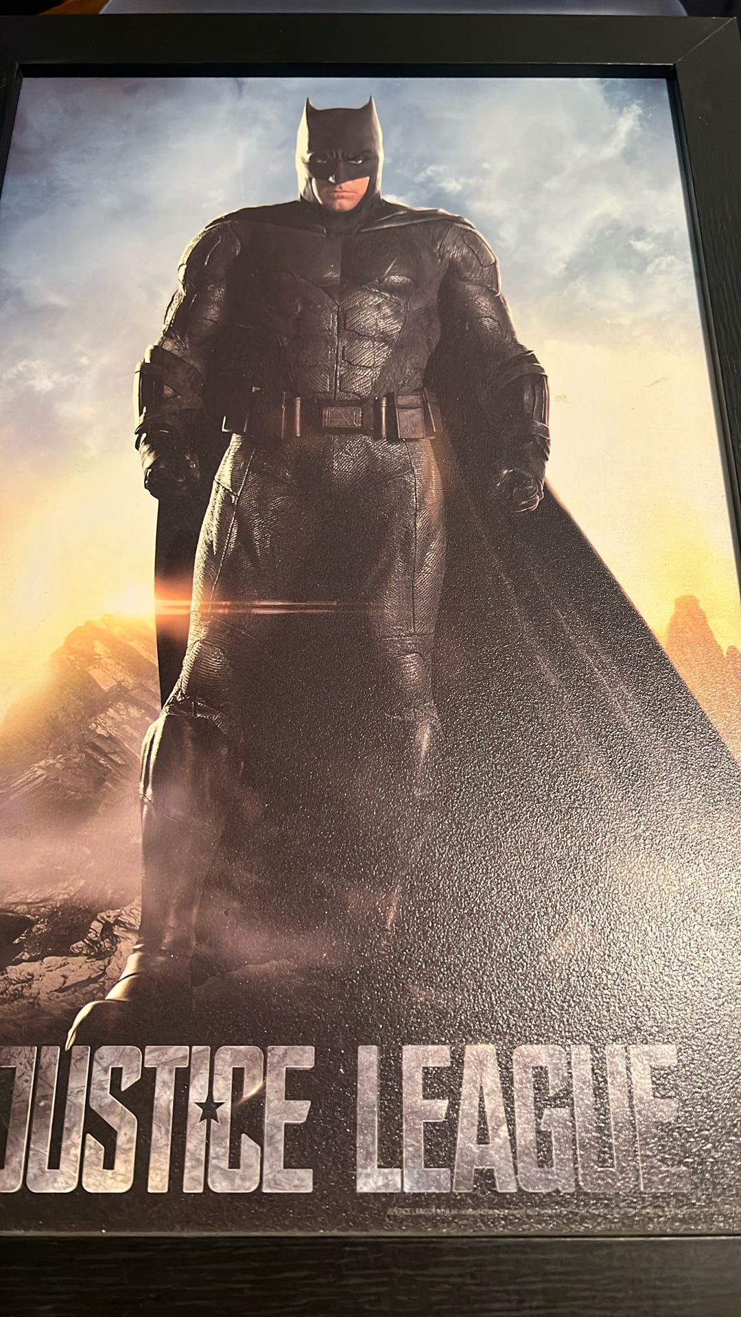 Batman Ben Affleck Justice League Canvas Framed