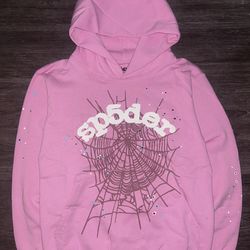 “Pink” OG Sp5der Web Hoodie (Size S)