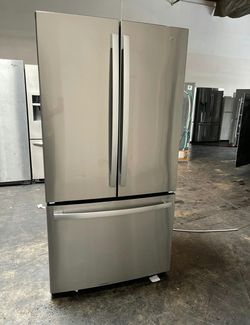GE 3-Door French Door Fridge Stainless Steel