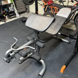 Adjustable Workout Bench With Attachments