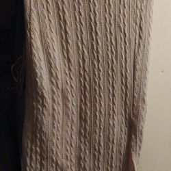 Ladies Small Beige Sweater Skirt