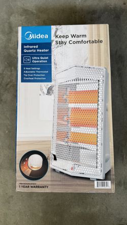 New Midea 1500W Quartz Electric Space Heater