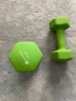 Pair of 15lb neoprene dumbbells