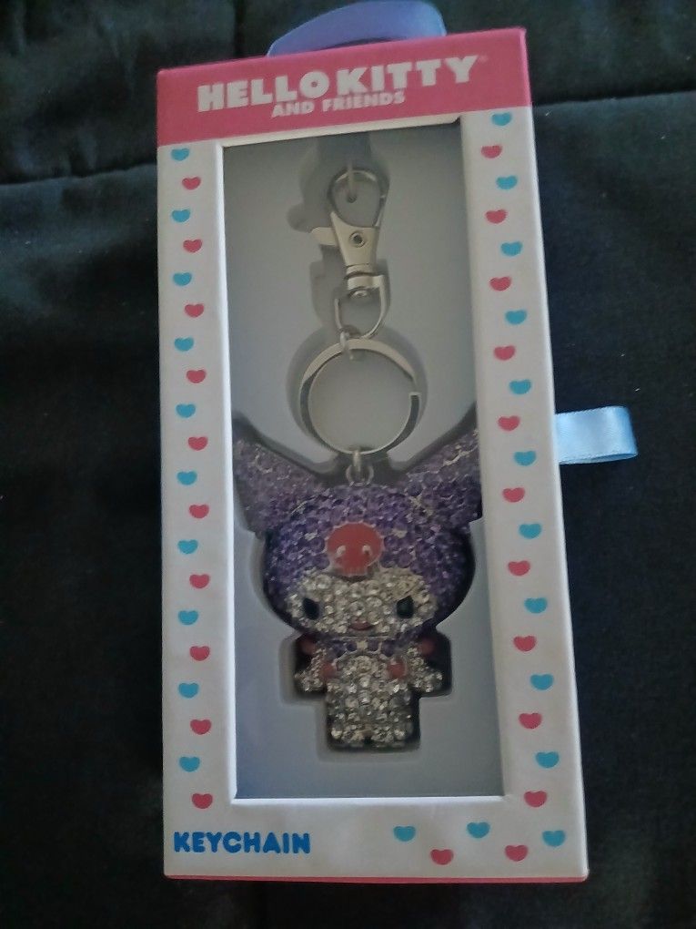 Sanrio Kuromi Crystal Keychain