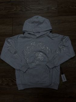 Sp5der White Beluga Rhinestone Hoodie