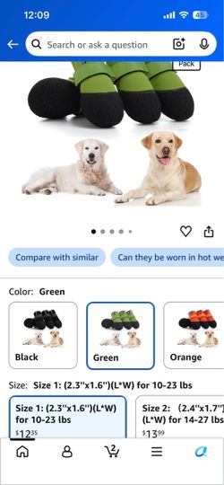 Green Dog Boots 4-Pack