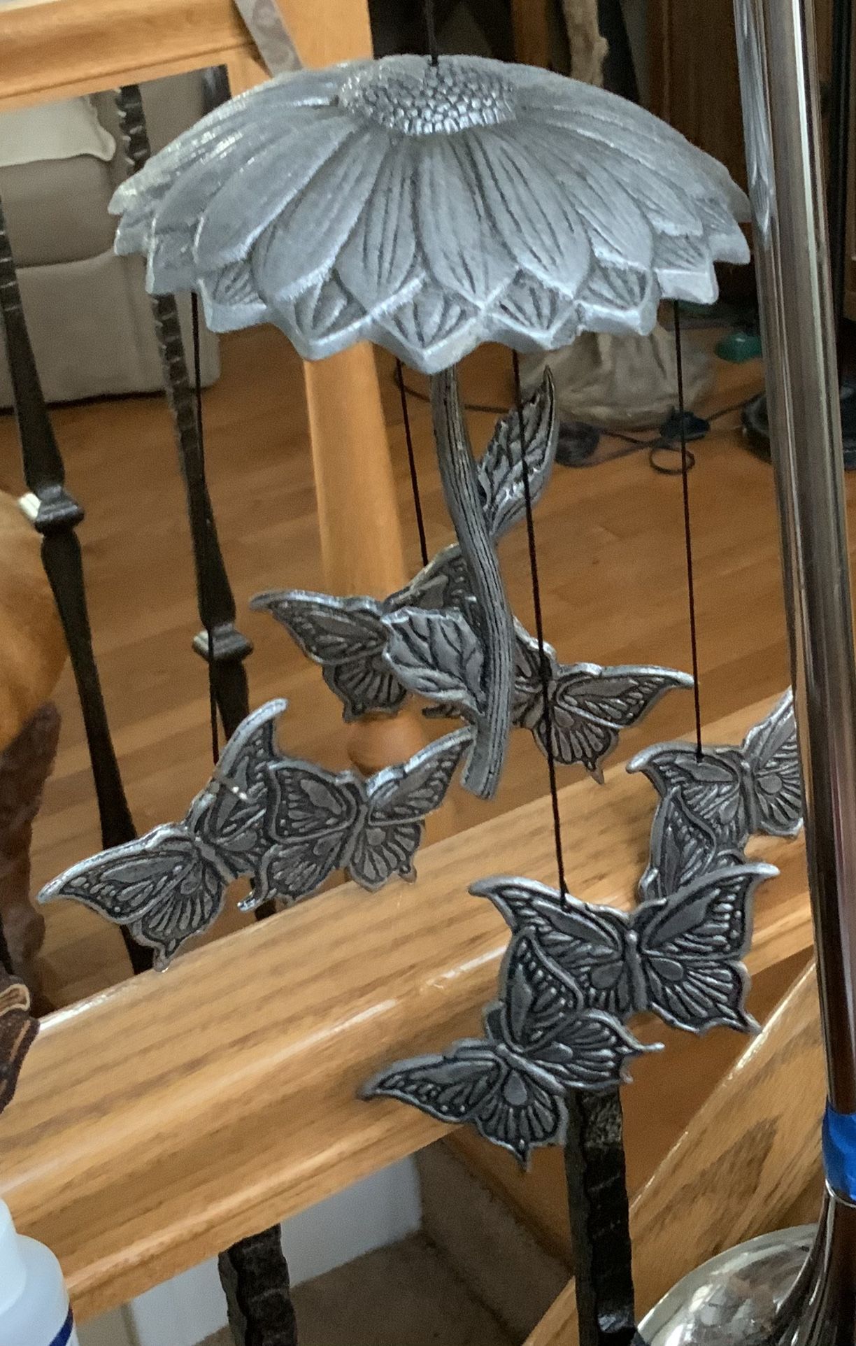 Pewter Butterfly Wind chime 