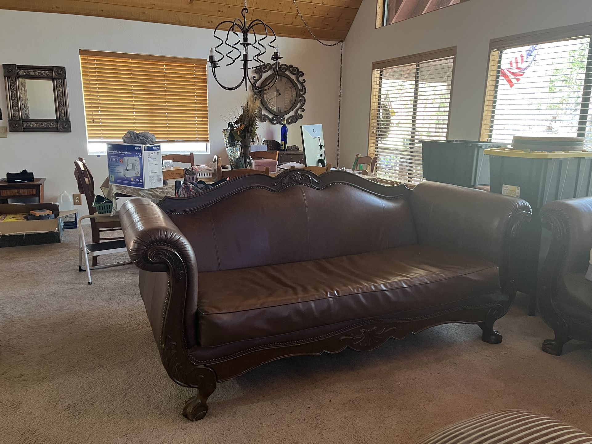 Leather Couch And Love Seat