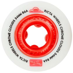 Ricta Ditch Formula Chrome Clouds 54 mm 86a Duro Skate Wheels Red