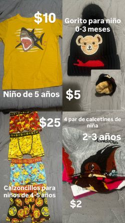 Boy's clothes for boys and girls' socks