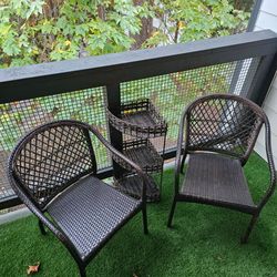 Wicker chairs