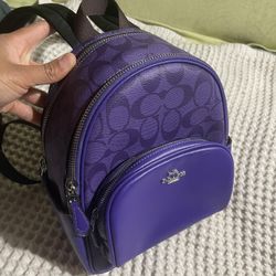 Coach - Purple Mini Backpack
